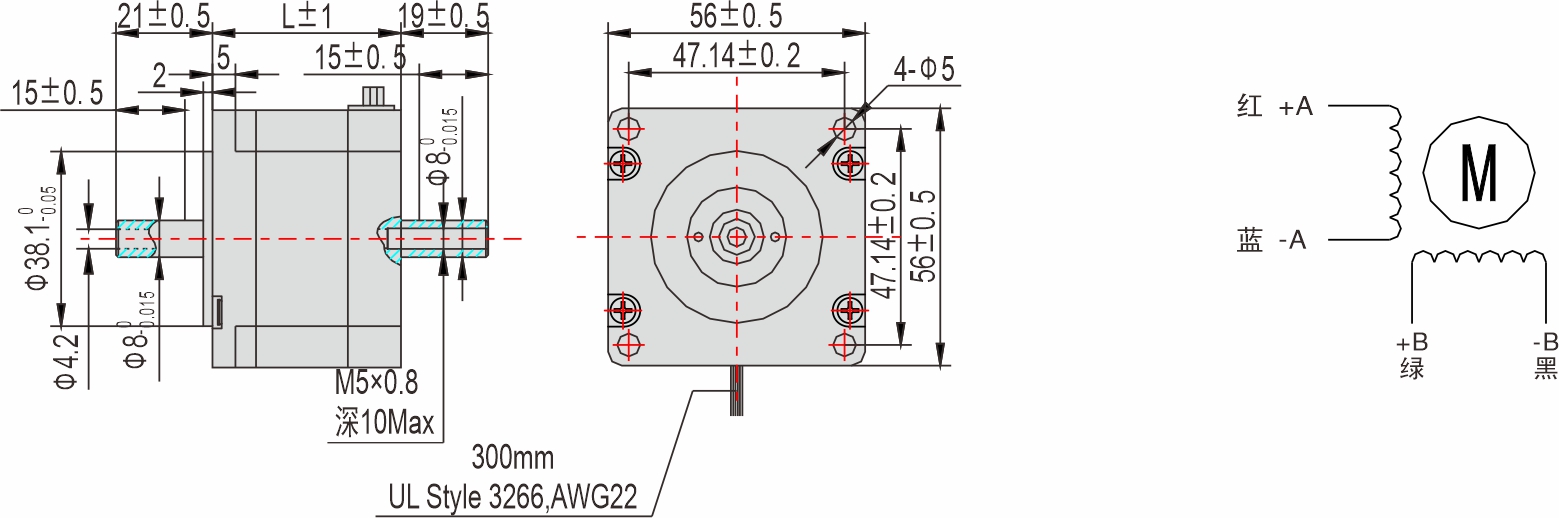 英士達(dá)機(jī)電 56mm中空軸步進(jìn)電機(jī)